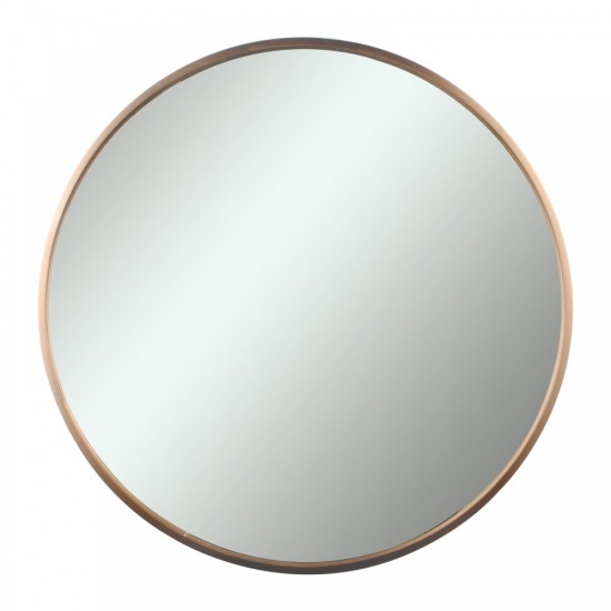 700x700x40mm Rose Gold Stainless Steel Framed Round Wall Mirror with Brackets 700x700x40mm Rose Gold Stainless Steel Framed Round Wall Mirror with Brackets